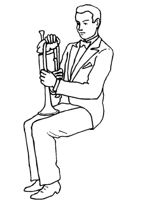 Fantastisches Trompete ausmalbilder