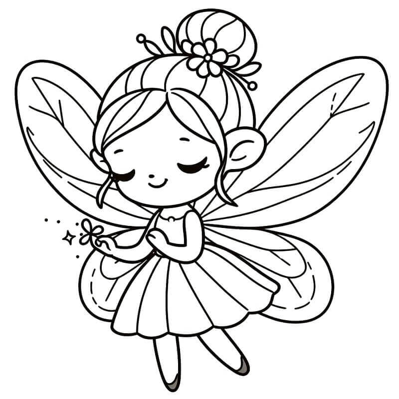 Fee Bild Kostenlos ausmalbilder