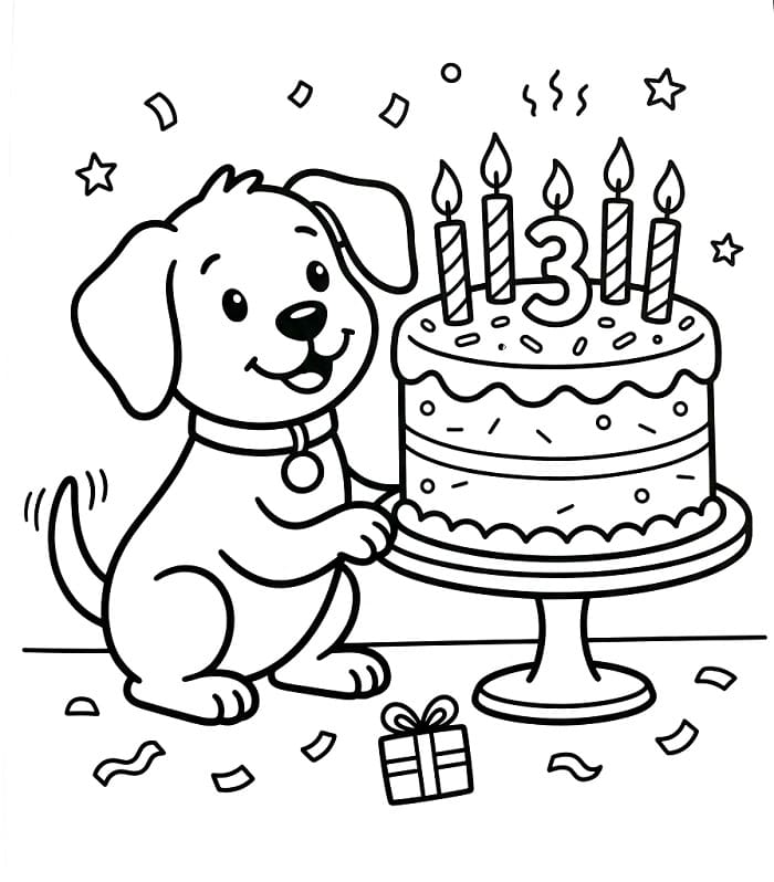 Feiere Geburtstag ausmalbilder