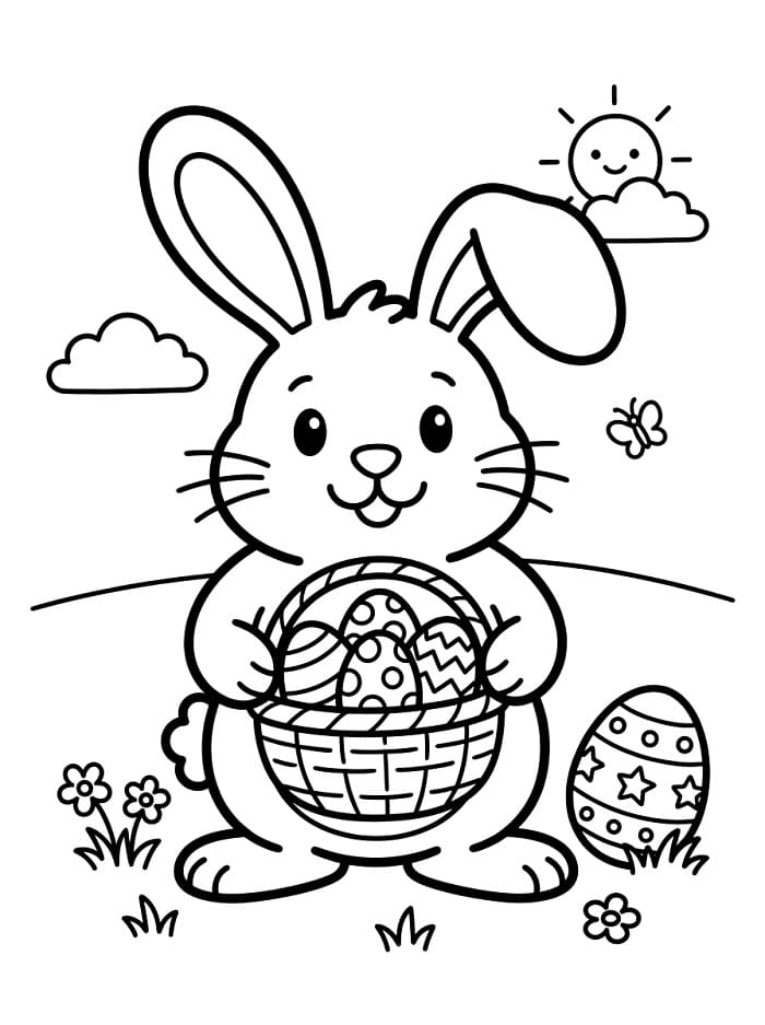 Feiere Ostertag ausmalbilder