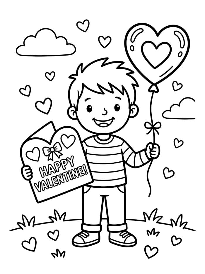 Feiere Valentinstag ausmalbilder