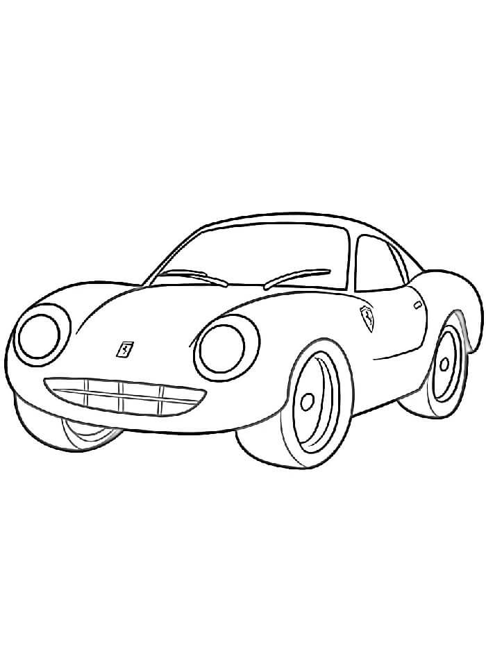 Ferrari Bild gratis ausmalbilder