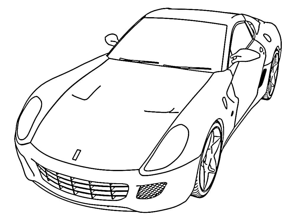 Ferrari Kostenloser für Kinder ausmalbilder