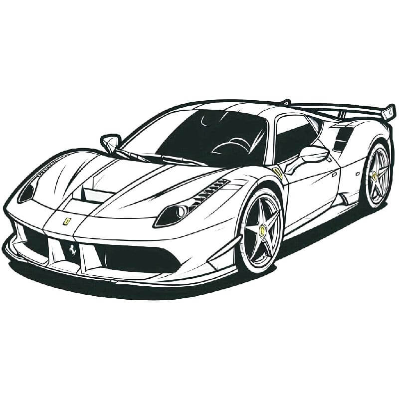 Ferrari Malvorlage für Kinder ausmalbilder