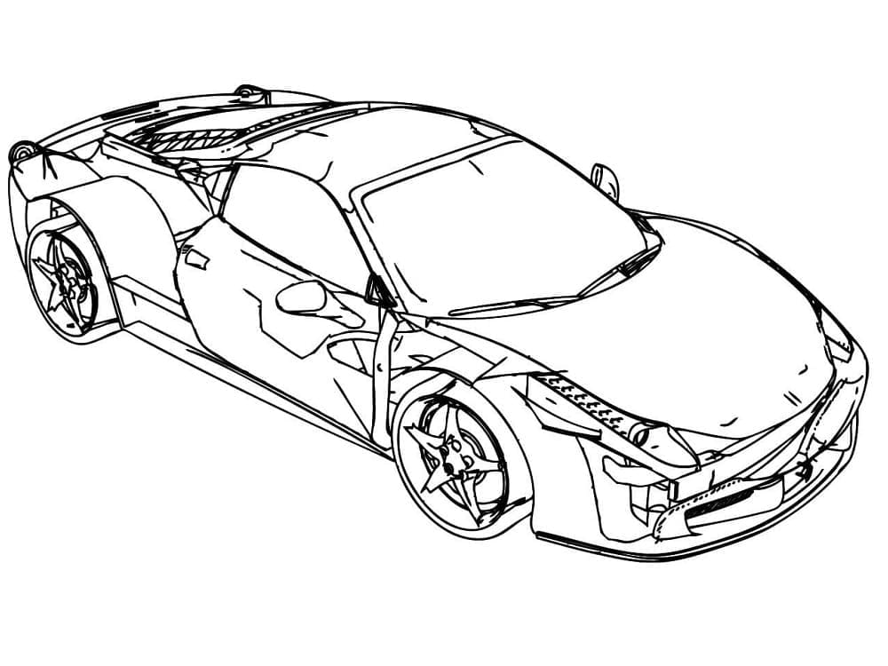 Ferrari druckfertig ausmalbilder