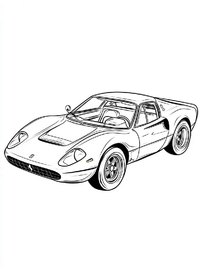 Ferrari für 2-jährige Kinder ausmalbilder