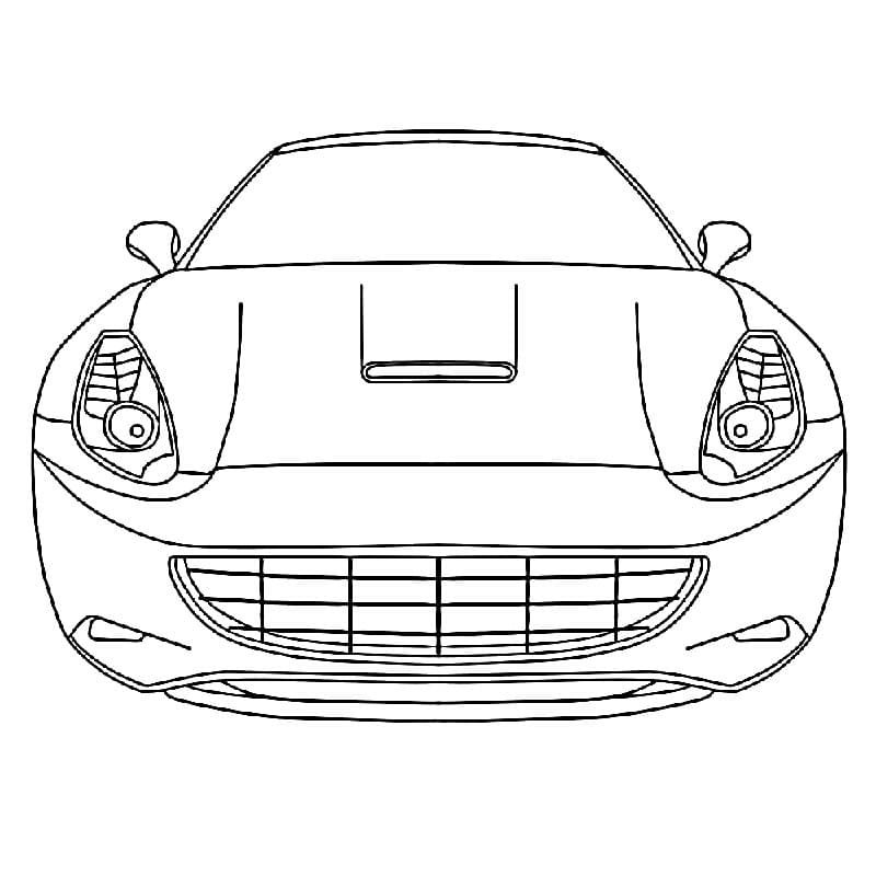 Ferrari für Kinder ausmalbilder