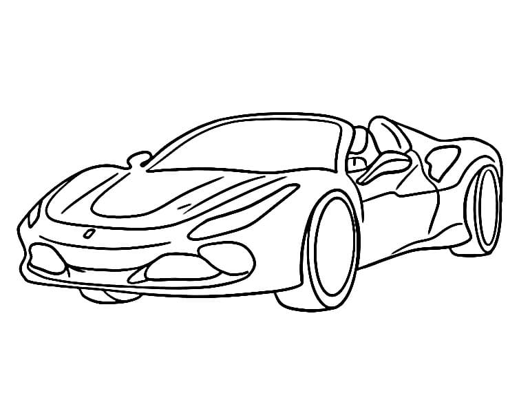 Ferrari gratis druckbar ausmalbilder