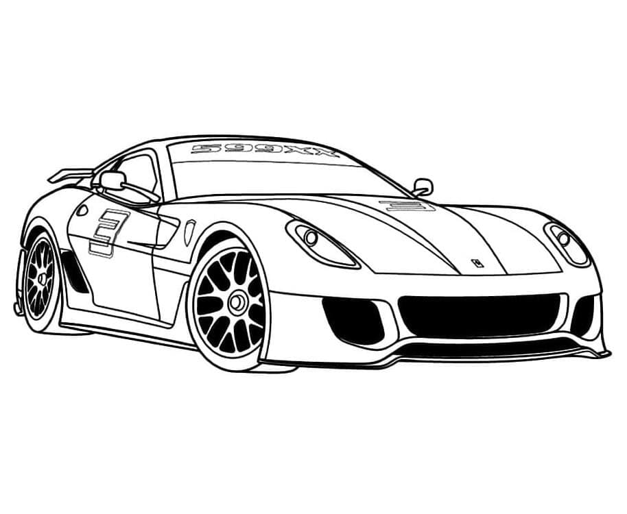 Ferrari zum Drucken ausmalbilder
