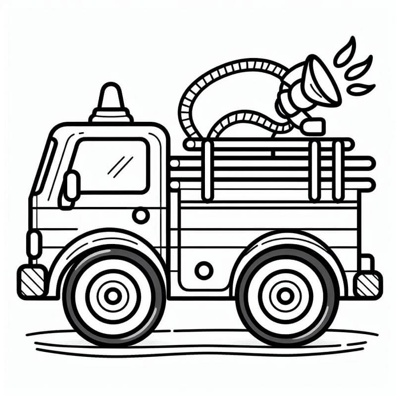 Feuerwehrauto Malvorlage für Kinder ausmalbilder