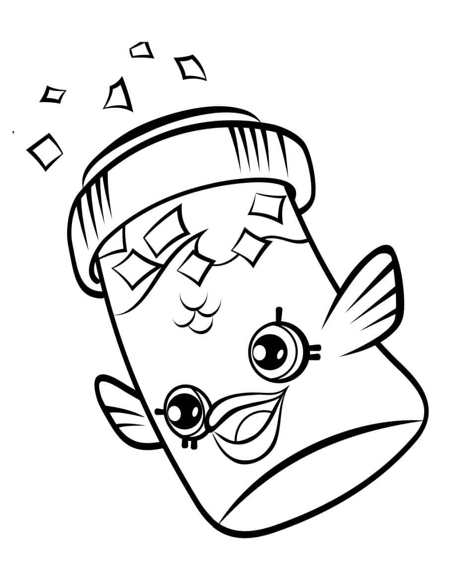 Fish Flake Jake Shopkins ausmalbilder