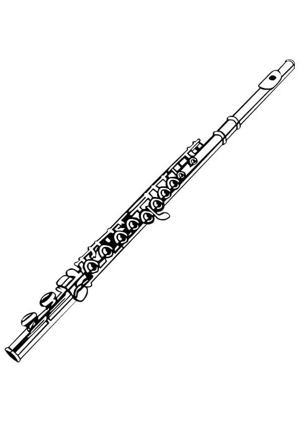 Flöte Bild ausmalbilder