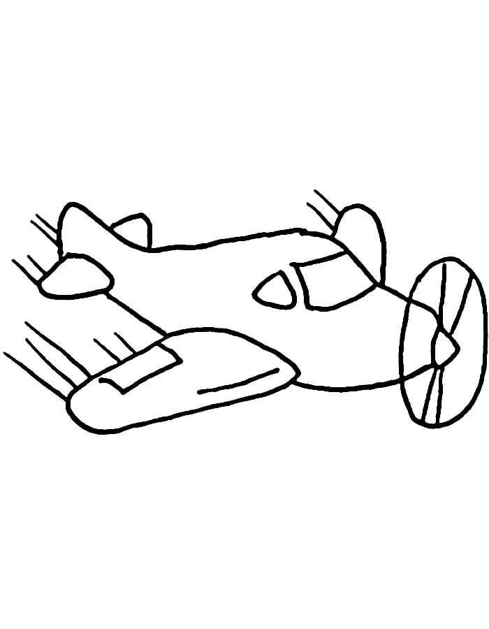 Flugzeug Bild gratis ausmalbilder