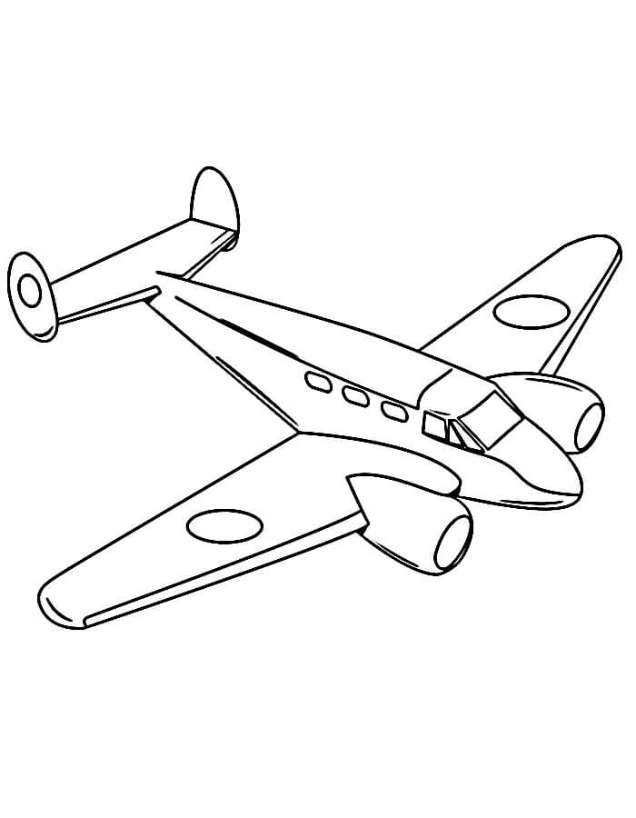 Flugzeug Bild zum Drucken ausmalbilder