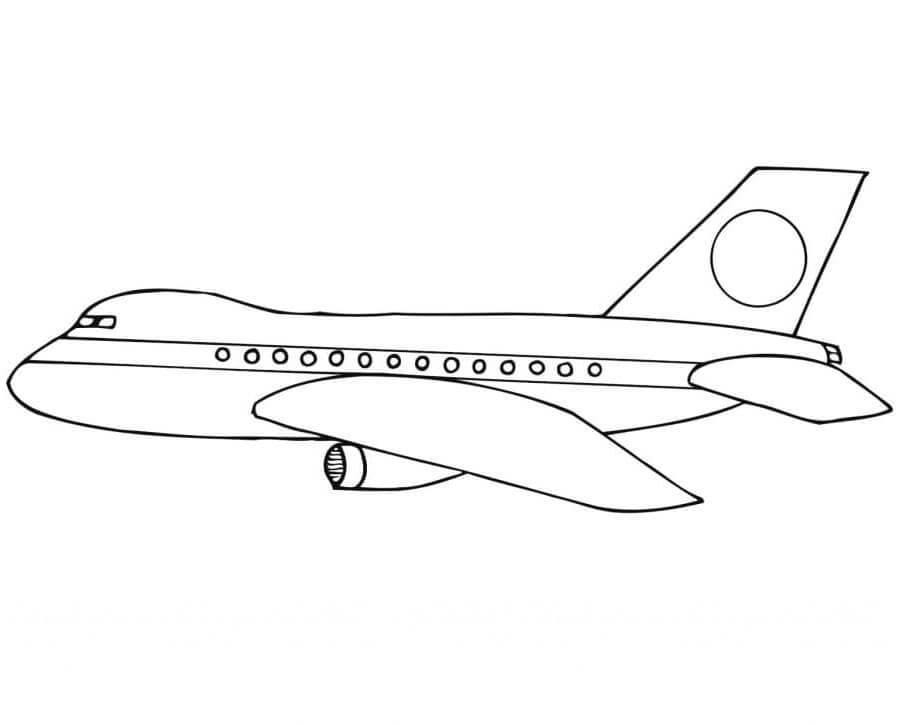 Flugzeug für 3-jährige Kinder ausmalbilder