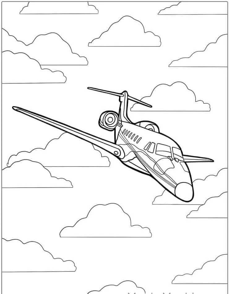 Flugzeug für 6-jährige Kinder ausmalbilder