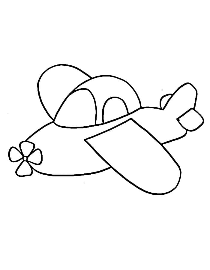Flugzeug für Kinder ausmalbilder