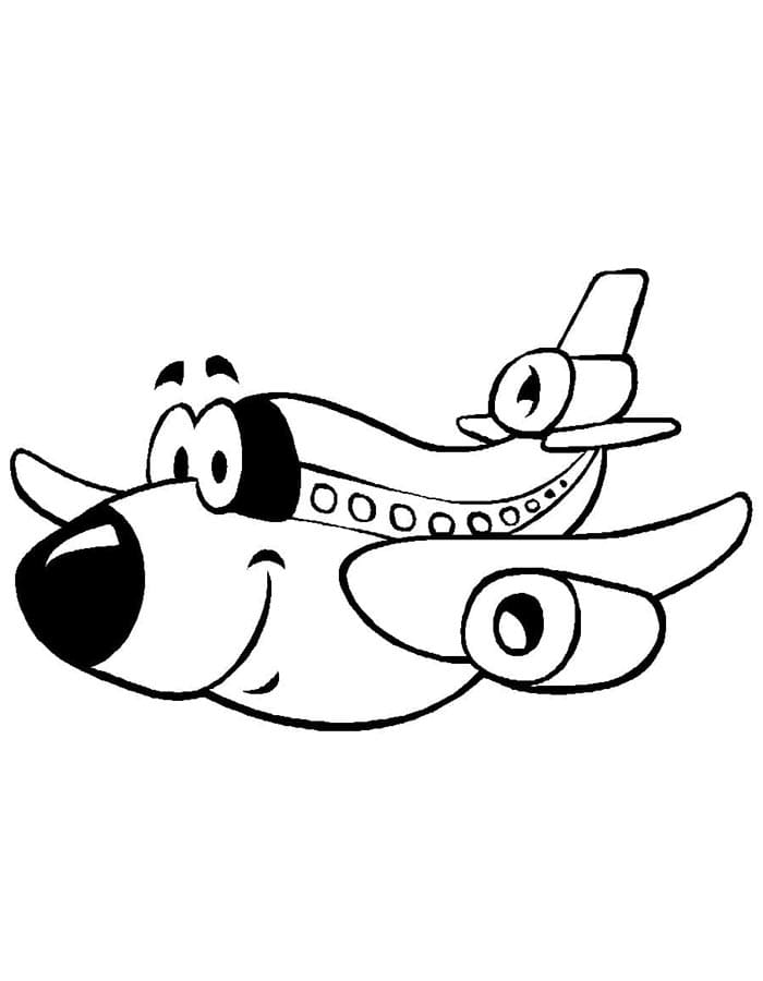 Flugzeug gratis ausmalbilder