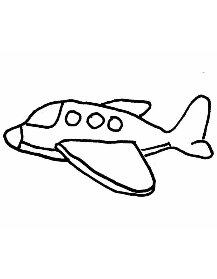 Flugzeug kostenlos ausmalbilder