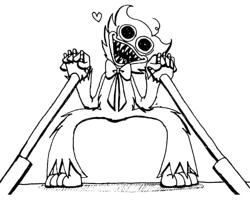 Freundlicher Huggy Wuggy ausmalbilder
