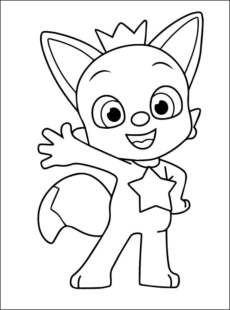 Freundlicher Pinkfong ausmalbilder