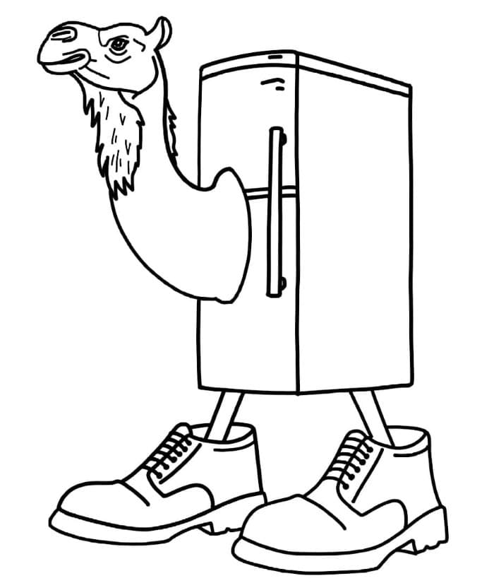 Frigo Camelo Brainrot ausmalbilder