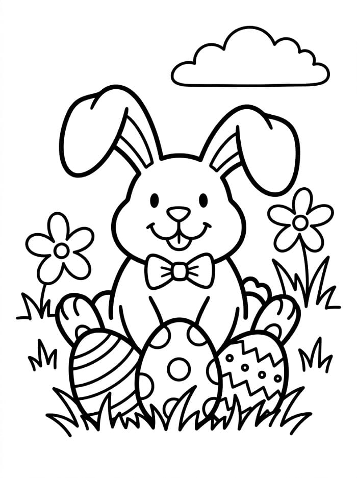 Frohe Ostern ausmalbilder