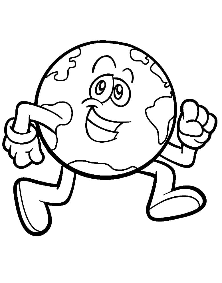 Fröhliche Erde ausmalbilder