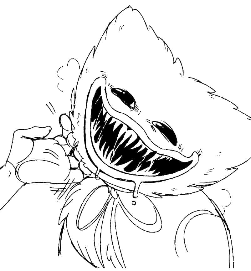 Fröhlicher Huggy Wuggy ausmalbilder