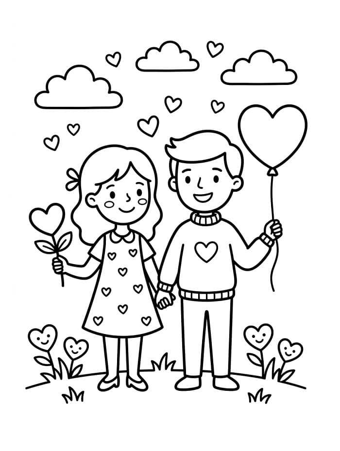 Valentinstag ausmalbilder