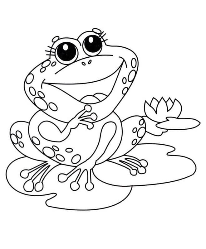 Frosch Für 1-Jährige Kinder ausmalbilder