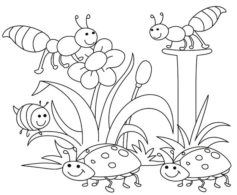 Frühling für 5-jährige Kinder ausmalbilder