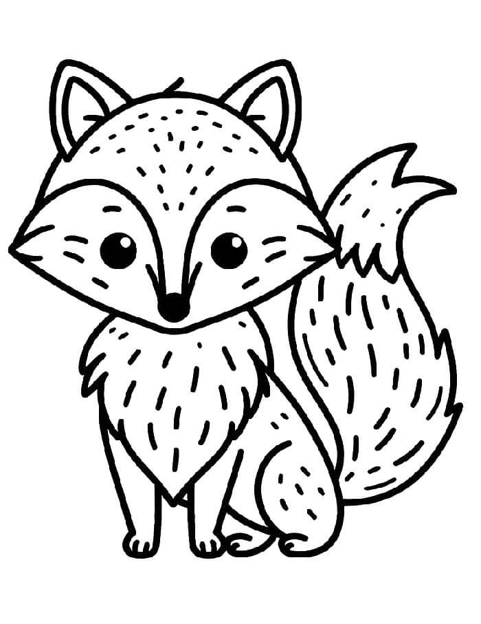 Fuchs Druckbar Gratis ausmalbilder