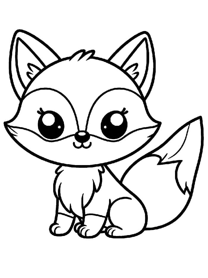 Fuchs Druckbar ausmalbilder