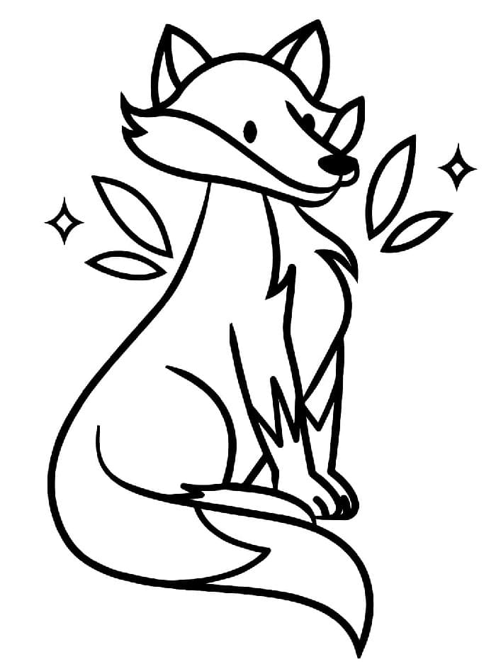 Fuchs Druckbares Bild ausmalbilder