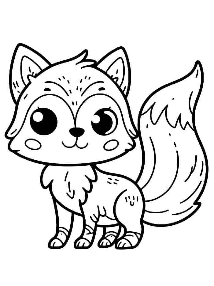 Fuchs Für 4-Jährige Kinder ausmalbilder