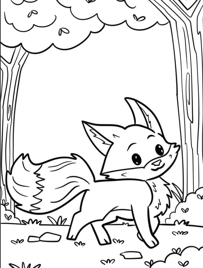 Fuchs Kostenlos druckbarer ausmalbilder