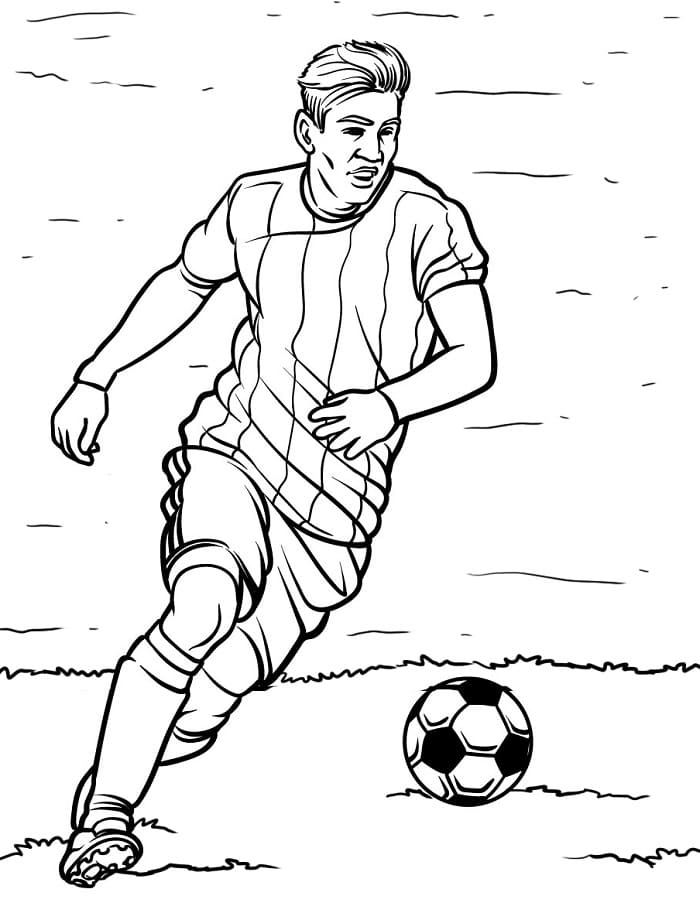 Fußball Cool ausmalbilder