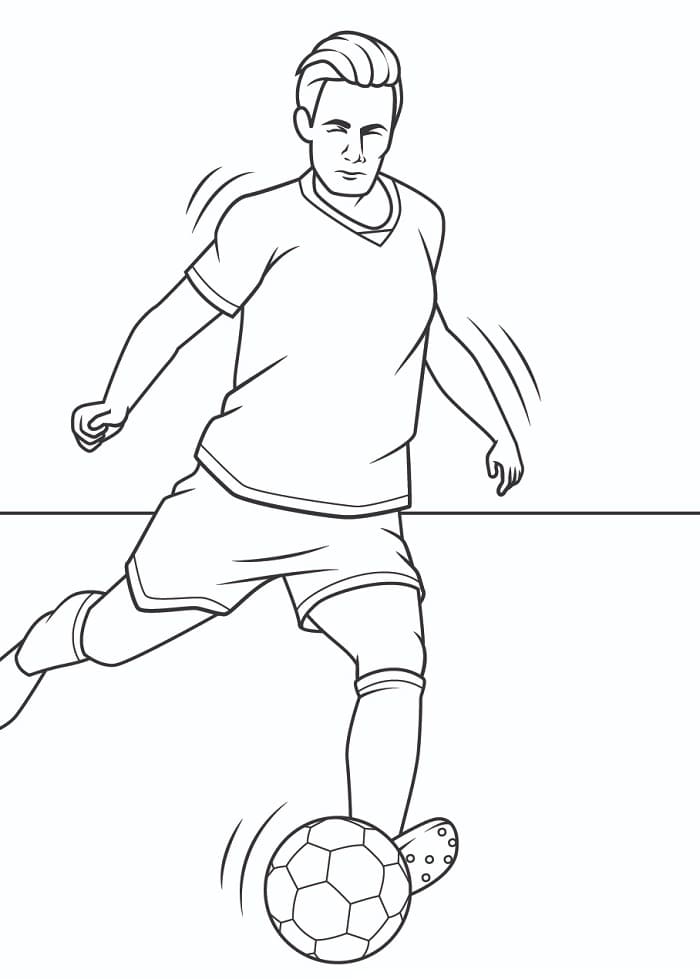 Fußball Druckbar ausmalbilder