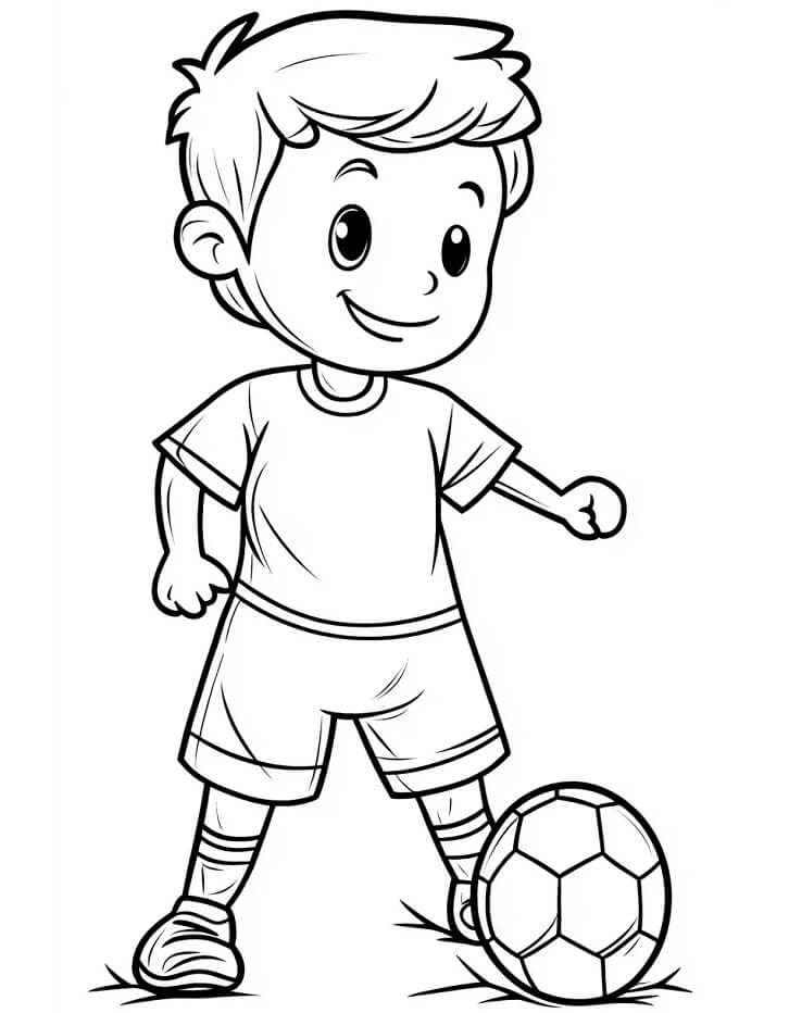 Fußball Für 6-Jährige Kinder ausmalbilder