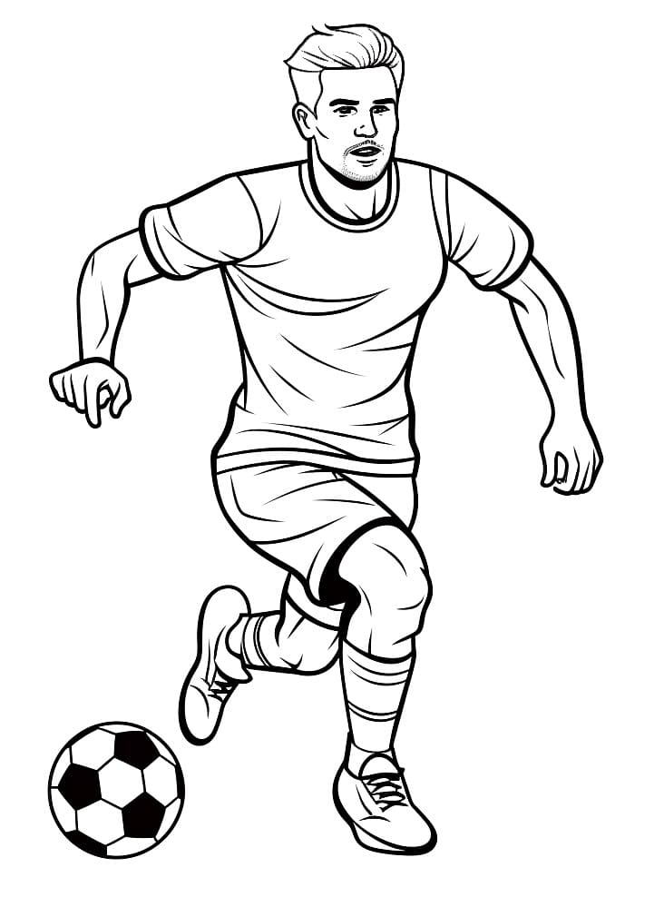 Fußball Gratis ausmalbilder