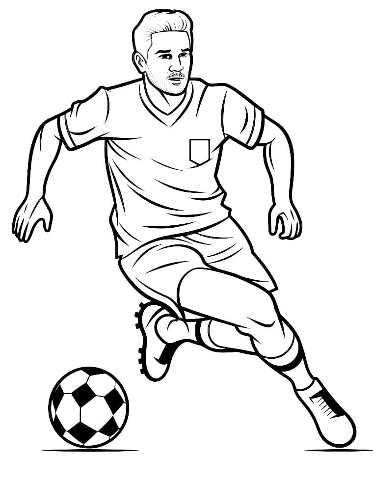 Fußball Match ausmalbilder