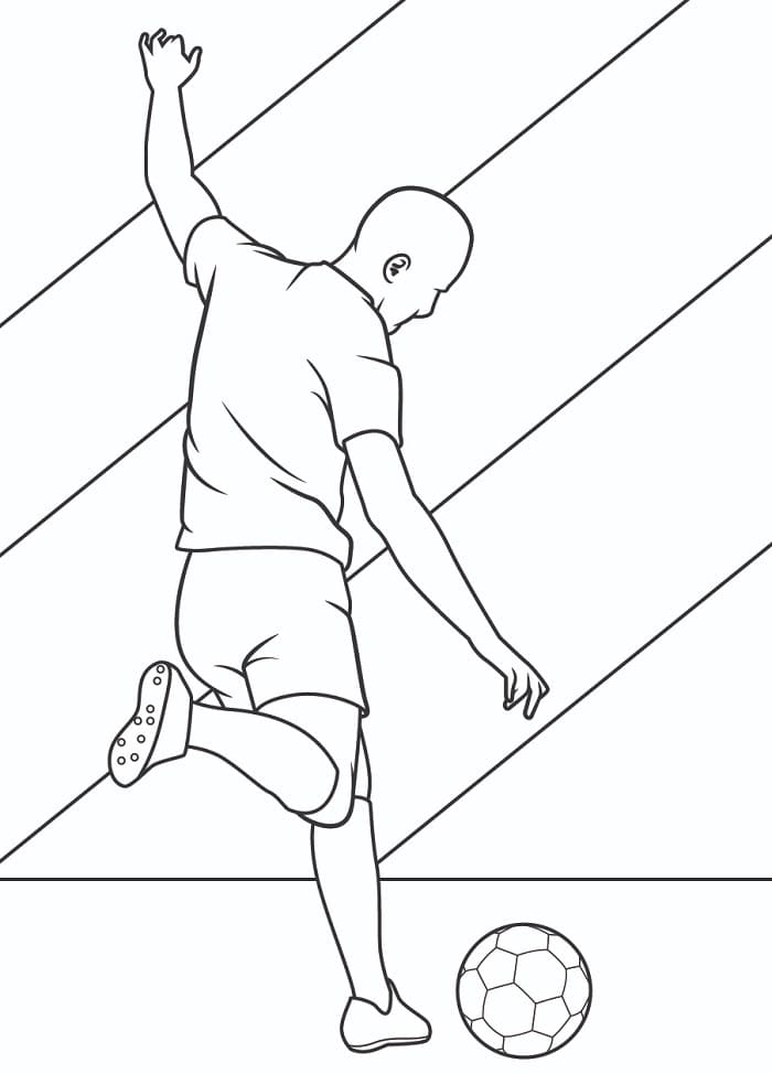Fußball Spiel ausmalbilder