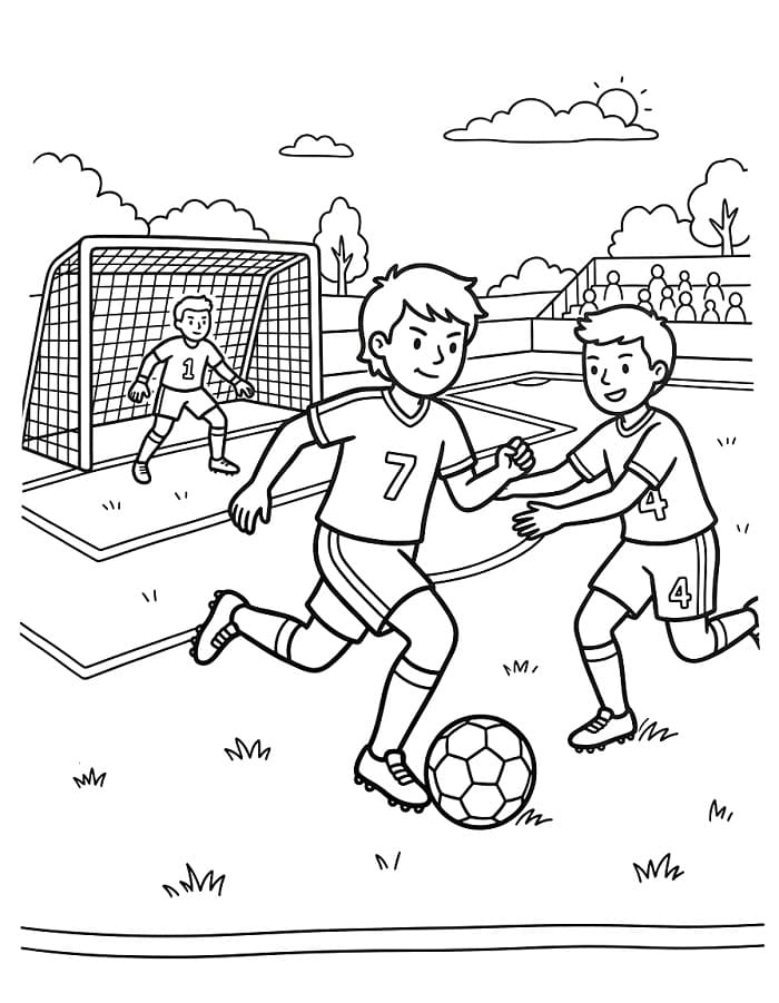 Fußball Sport ausmalbilder