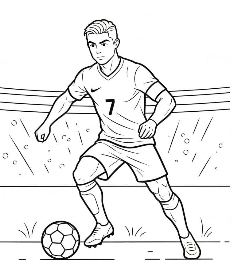 Fußballspieler Cristiano Ronaldo ausmalbilder