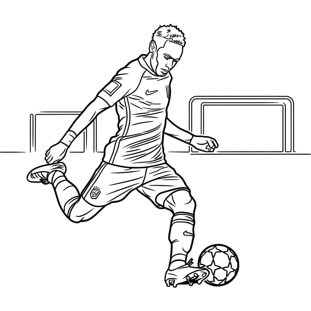 Fußballspieler Neymar ausmalbilder