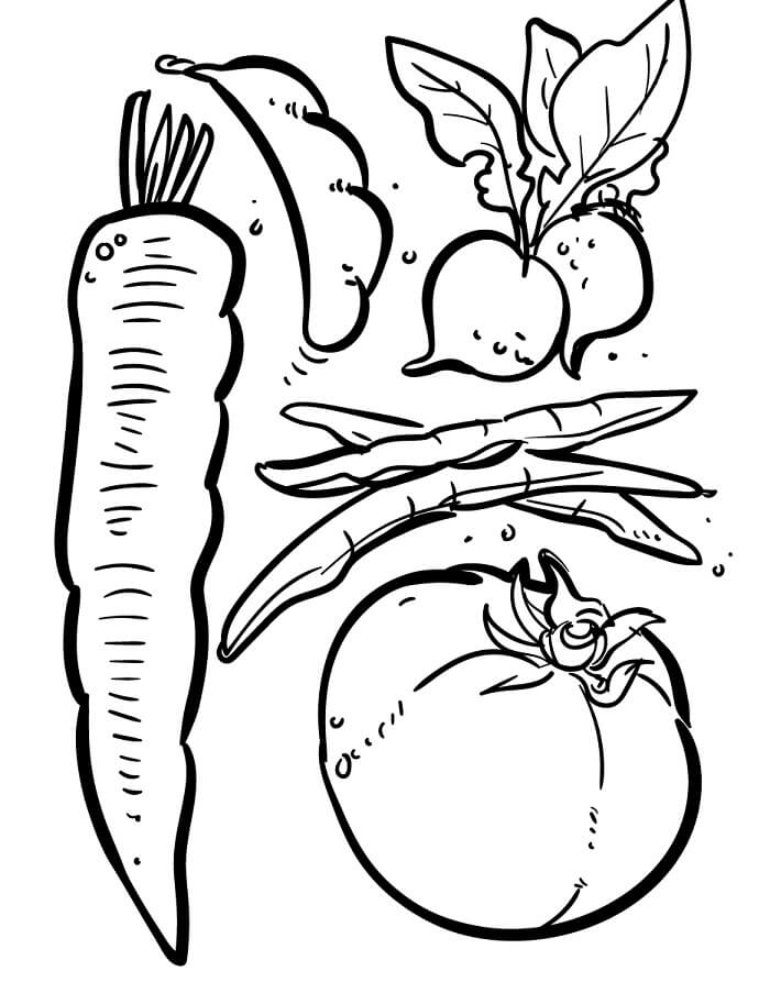 Gemüse (10) ausmalbilder