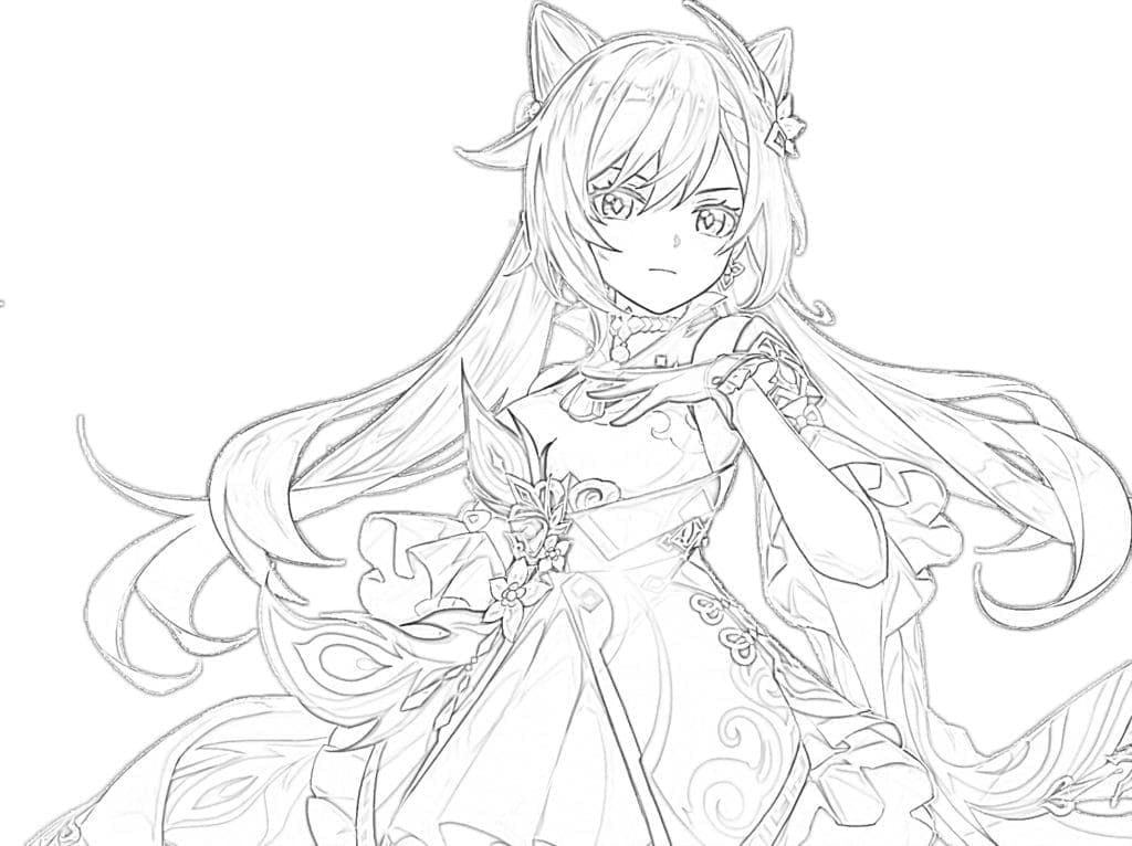 Genshin Impact (1) ausmalbilder