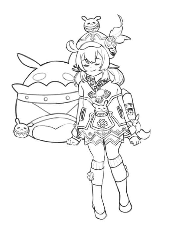 Genshin Impact (29) ausmalbilder