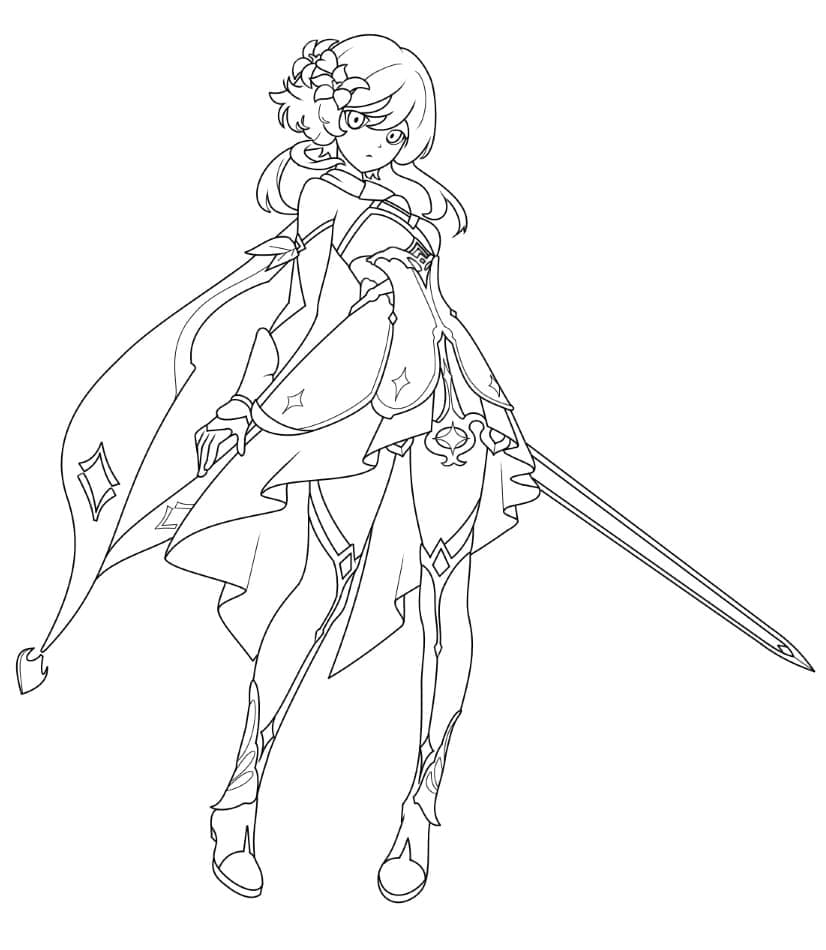 Genshin Impact (35) ausmalbilder